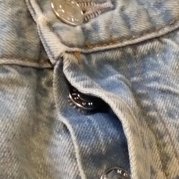 ASOS DESIGN CURVE 5 Pocket Button Fly Straight Leg Light Wash Jean Size 18/32 - Picture 5 of 8